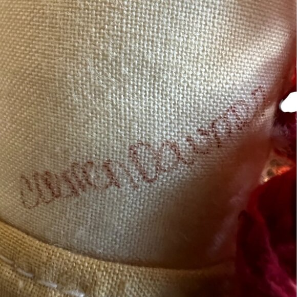 Handmade SIGNED Raggedy Ann Folk Art Cloth Doll — Primitive Americana Decor 21” - Picture 11 of 11